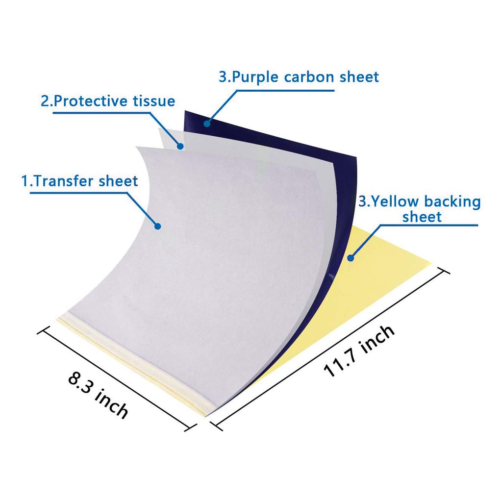 10/50/100Pcs Tattoo Transfer Pape A4 Size Copy Paper Thermal Paper for Tattoo Transfer Machine Hot Tattoo Accessorie