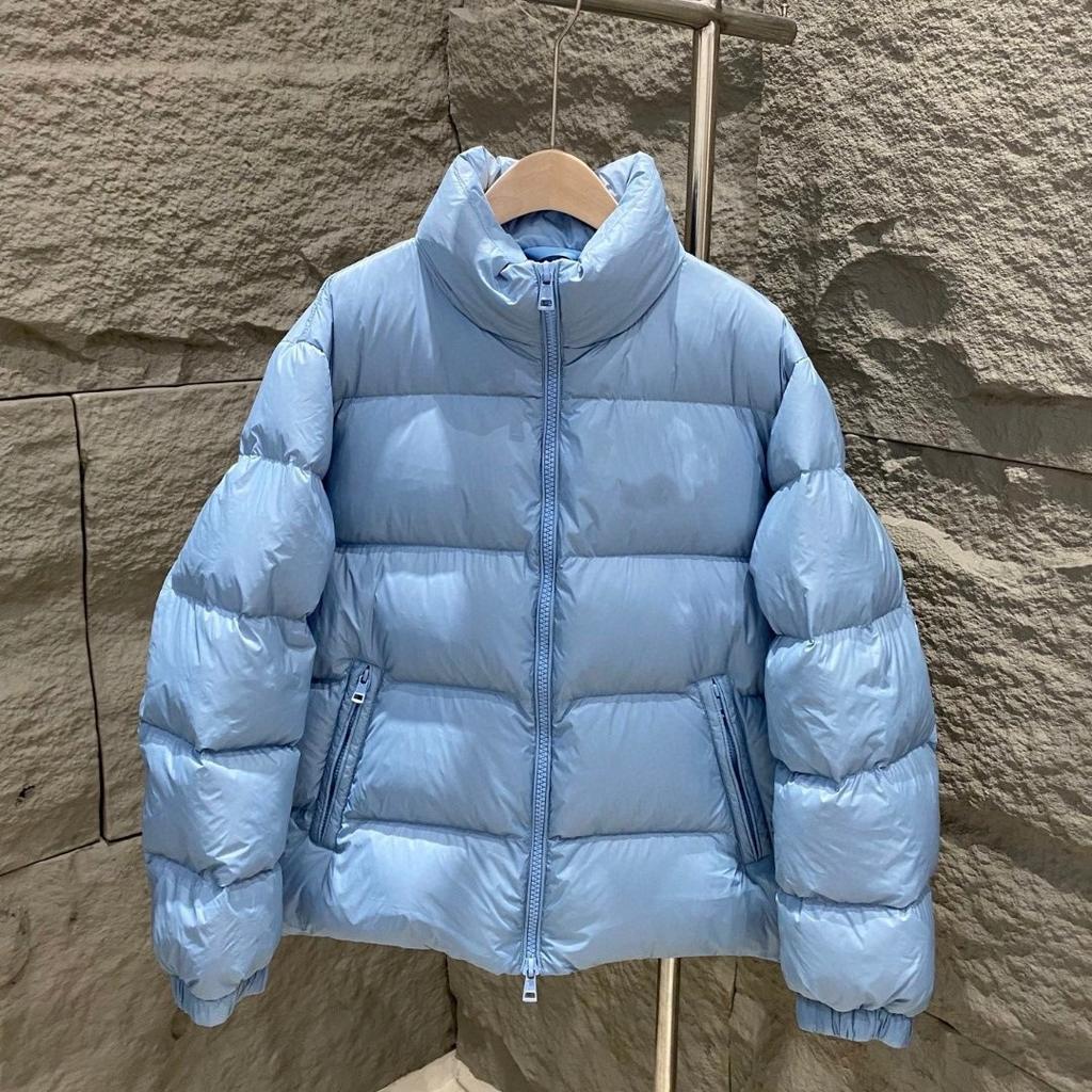 Cabinet quality! The new M family male and female couples thickened loose stand-up collar feather bread clothes white duck down