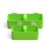 Reptiles Suction Cup Feeder Detachable Suction Cup Reptile Feeding Dish Feeder 2 Grid Reptile Food Bowl Feeder Water Bowls For