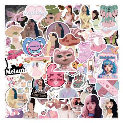 60 Pcs Melanie Singer Graffiti Stickers for Suitcases, Phones & Skateboards - Decorative Personality Set
