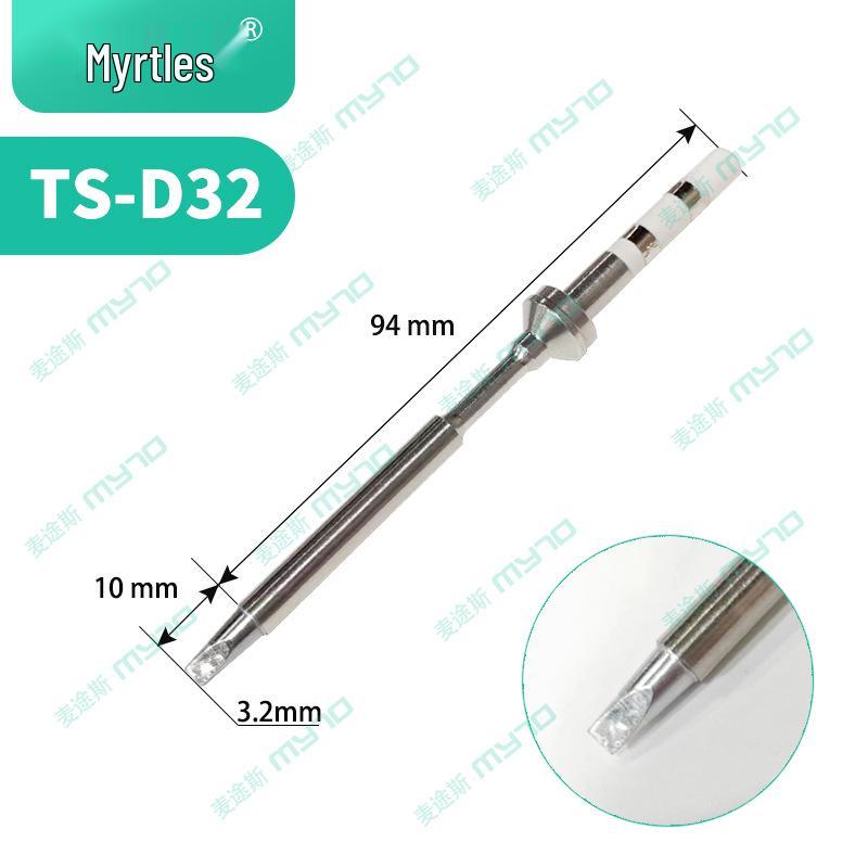 TS100 Eco-Friendly Lead-Free Soldering Iron Tips - Universal Pointed, Knife, and Bevel Shapes