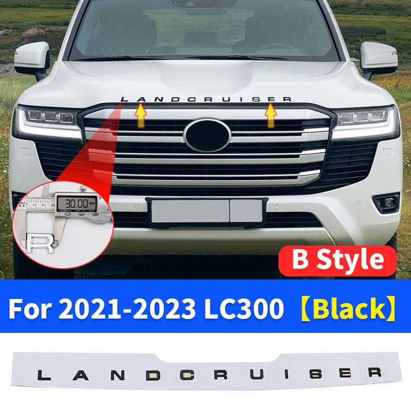 For 2022 Toyota Land Cruiser 300 LC300 FJ300 VXR GXR 3D Letters Sticker Hood Emblem Logo Badge Exterior Modification Accessories