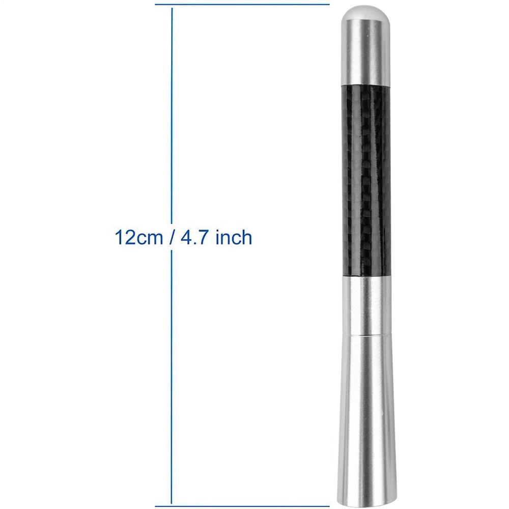 Cars Radio Antenna Carbon Fiber Polished Black Finish Car Truck Antennas Pickup Media Player Audio HD Radio Tuner Amplifier