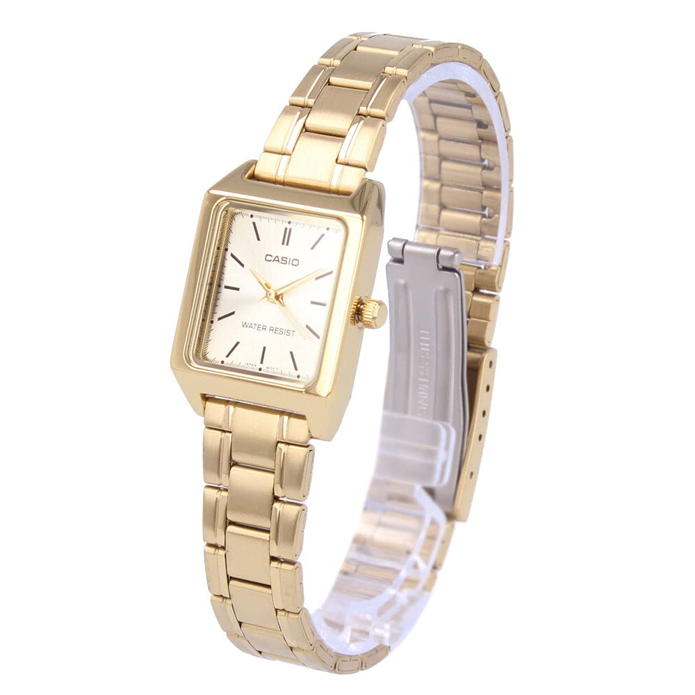 

CASIO Casio Standard Analog Square Metal Gold Watch Women s LTP-V007G-9E [Used]