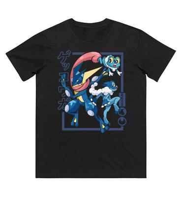 Froakie Evolution Pokémon Printed Cotton Tshirt Short Sleeve Fashion SpringSummer Unisex Shirt