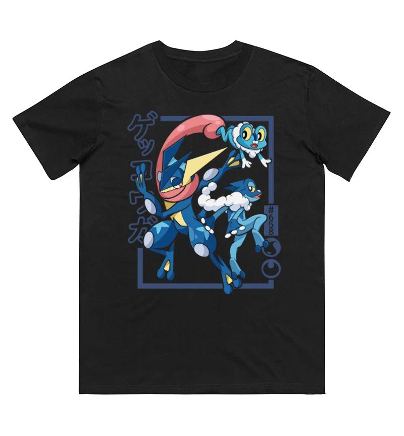 Pokémon Riolu Evolution Printed Pure Cotton Tshirt for Men and Women SpringSummer New Collection Fashion Short Sleeved Shirt S