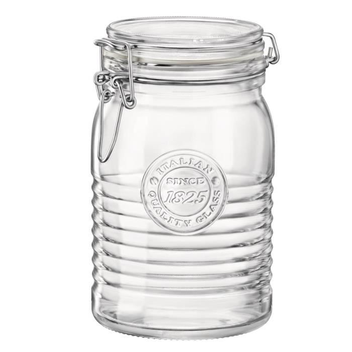 Récipient De Conservation Des Aliments Bormioli Rocco Officina Transparent Verre (6 Unités) (1,15 L)