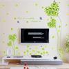 Green Heart Wall Sticker Removable Self Adhesive Decal for Living Room TV Background Bedroom Romantic Home Decor