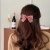 Bow Plaids Hair Clip Y2K Style Hairpin Sweet Balletcore Bunches Hair Clips