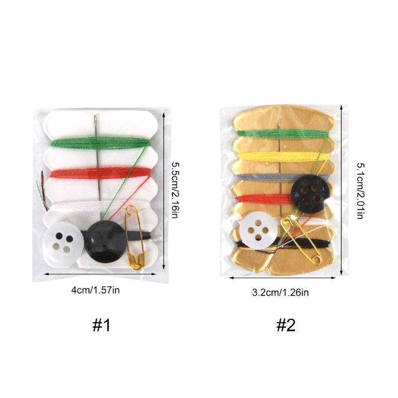 20 Sets Quick Fix Sewing Needle Kit Travel Sewing Kit Clothing Repairing Kit Each Box with Six Pieces Assorted Color
