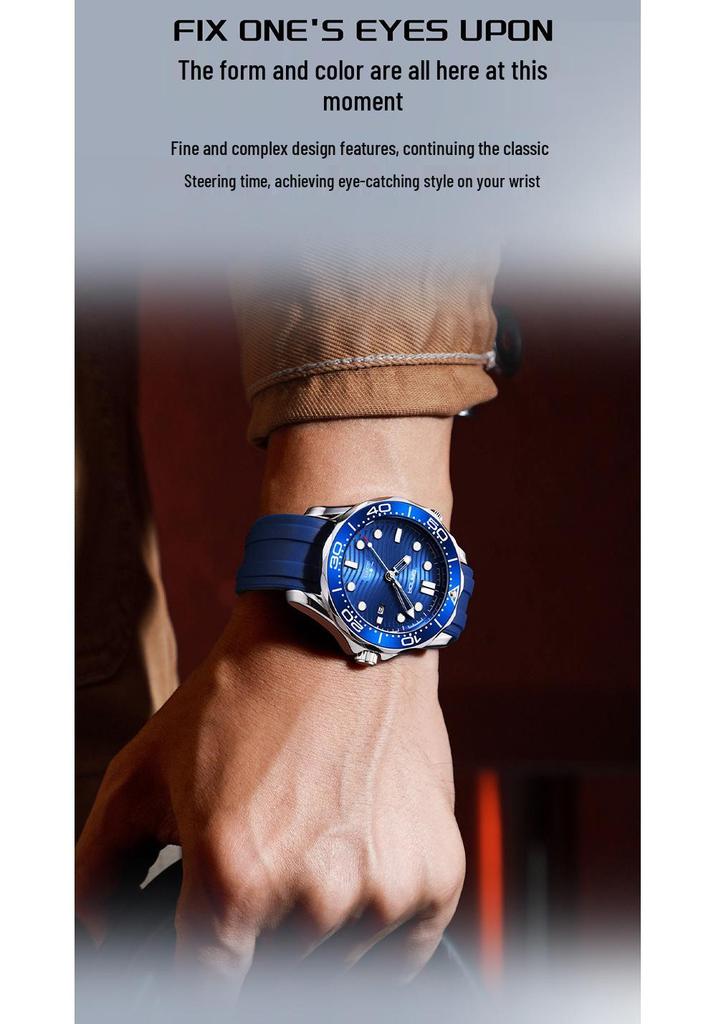 Sanda Men's Waterproof Quartz Watch with Rotating Bezel, Luminous Dial, and Calendar - Hot Sale Business Watch.