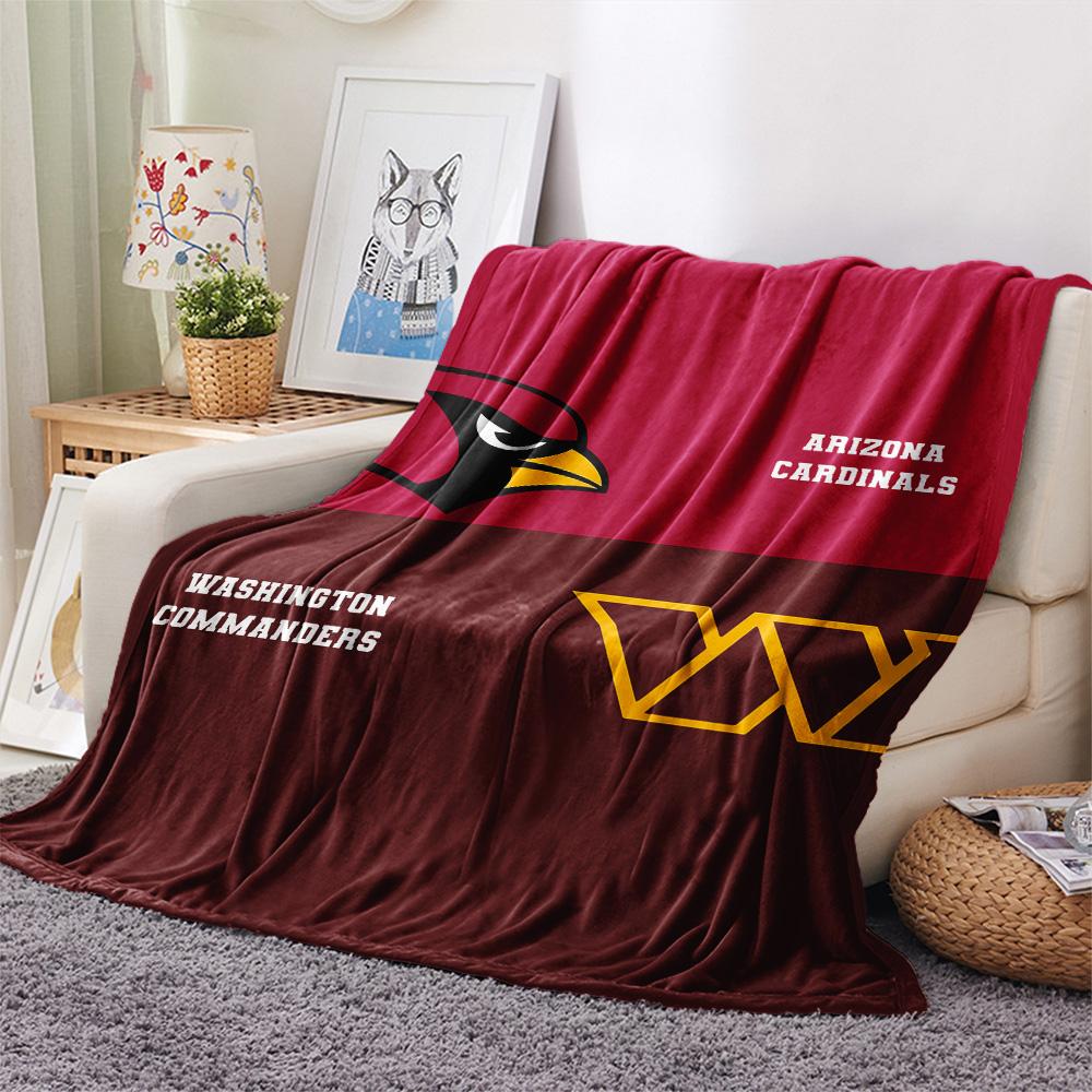 Arizona Cardinals Print Flannel Blanket, High quality Comfortable for All Seasons, Home Decor, Warmth and Comfort, Perfect for Christmas Gifts