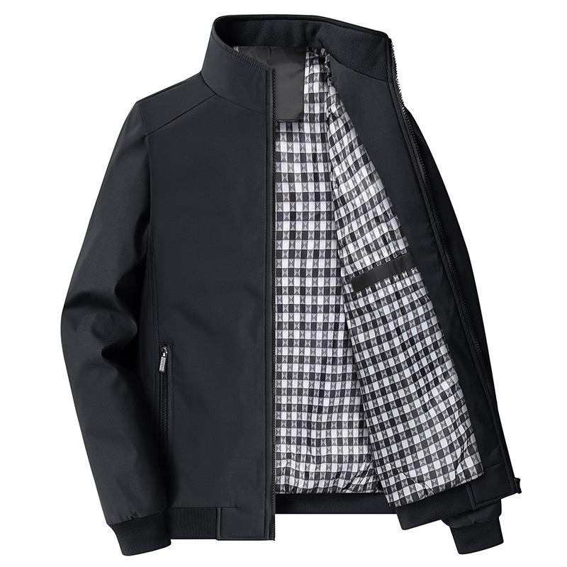 Middle Aged and Elderly Men's Jackets, Spring and Autumn Tops, Casual Plus Size Men's Jacket