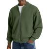 Men's Casual Zipper Stand Collar Long-Sleeve Lapel Jacket