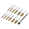 13 Pcs Bore Brush Set 8mm 10mm 12mm 15mm 17mm 19mm Diameter 1 4in Shank Drill Cleaning Brushes with 15cm Extension Rod