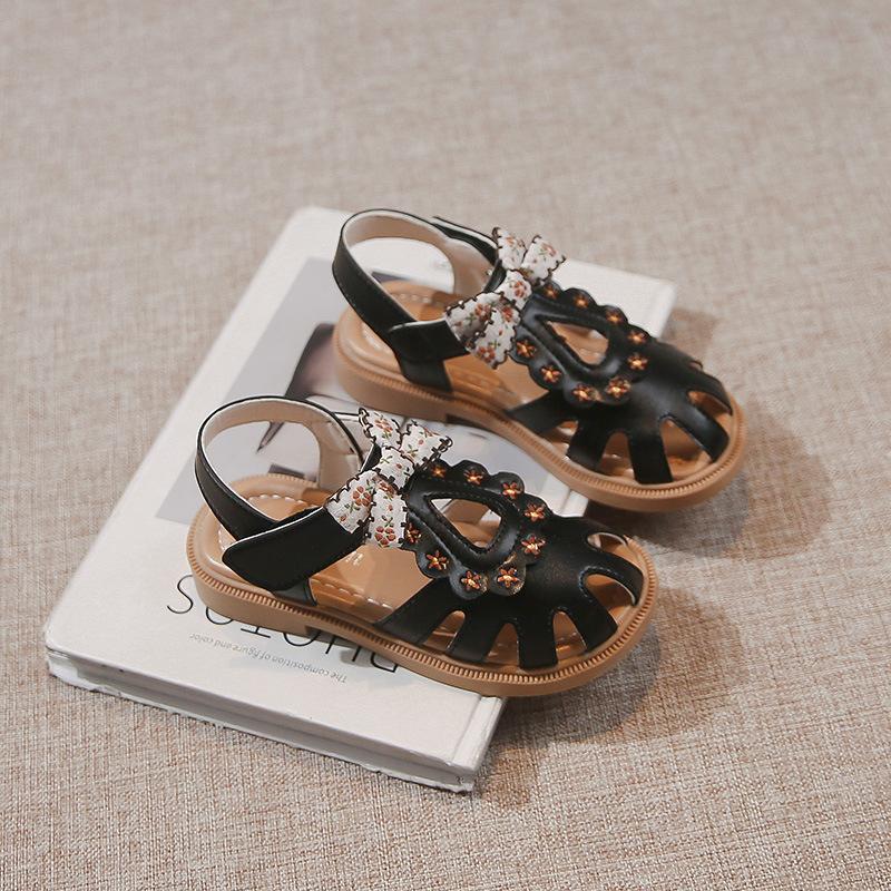 Girls Shoes Children's Princess Bag Head Sandals 2025 New Summer Little Girl Foreign Soft Sole Summer Classmates