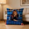 Pop Singer Pink PPantheress Pillow Case Pattern Printed Pillowcase For Living Room Sofa Cushion Cover