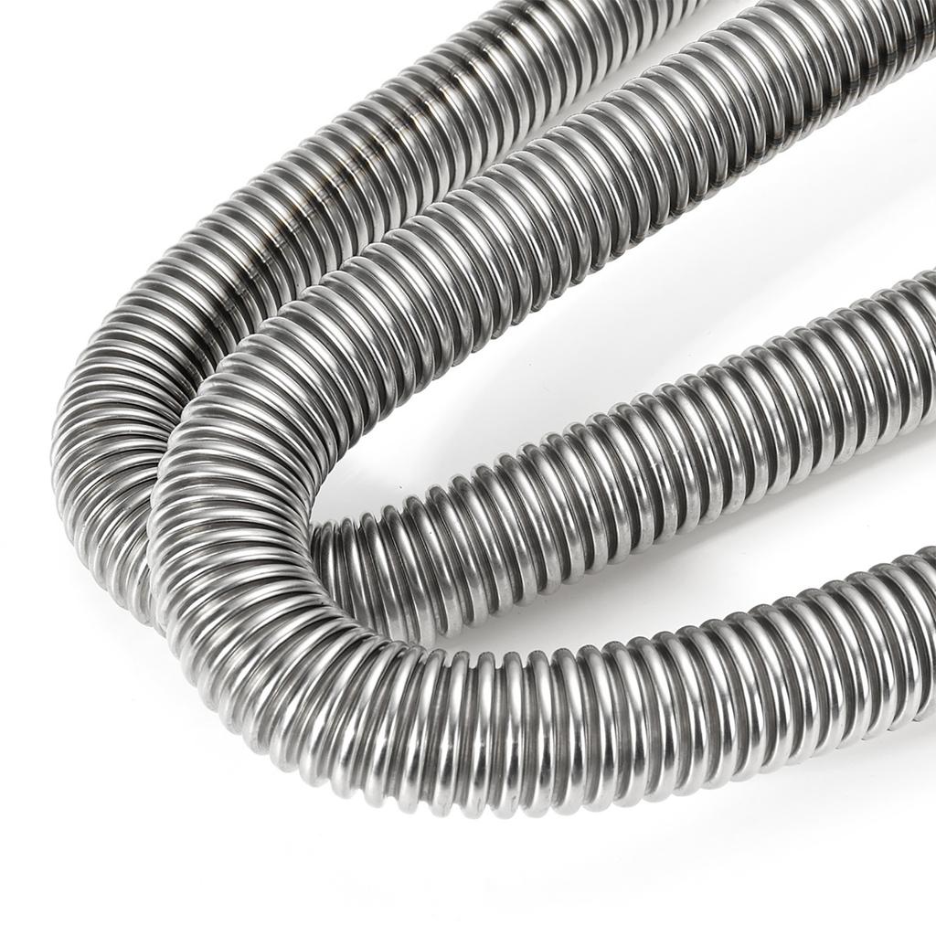 120cm Stainless Steel Exhaust Pipe with Two Clips Air Diesel Heater Car Parking Exhaust Pipe for Diesel Heating