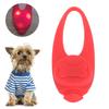 Pet LED Light Pendants Dog Collar Silicone Clipon Light for Night Walking(Red )