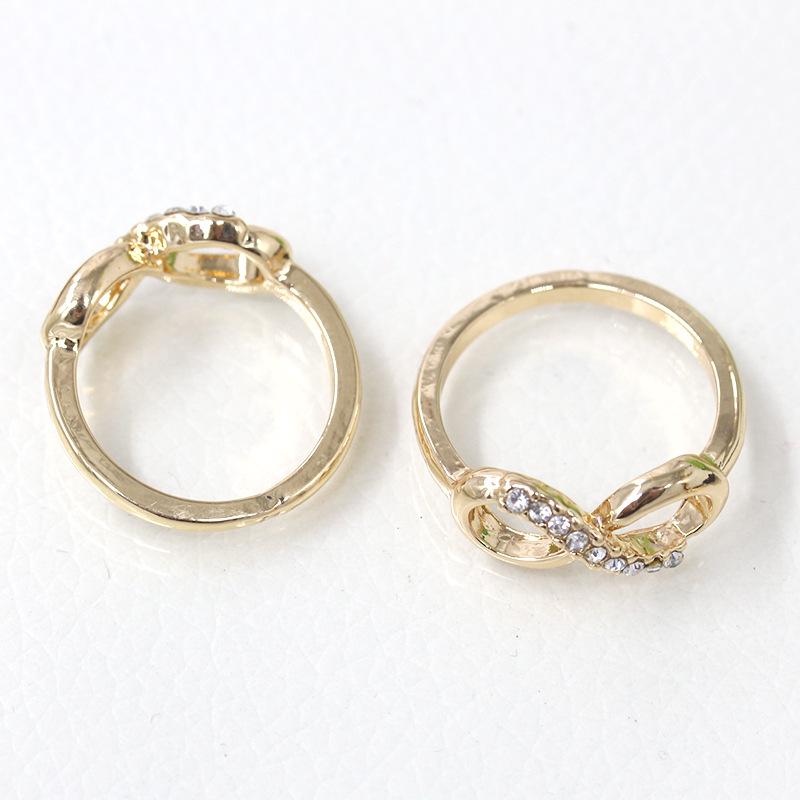 Korean Style Inverted Diamond Alloy Ring: Luxurious & Versatile Women's Jewelry