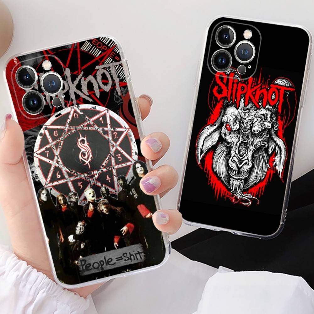S-Slipknot Rock Transparante Telefoonhoesje Voor IPhone 17 Air 16 Pro Max 15 14 13 12 11Plus Schokbestendige Hoes