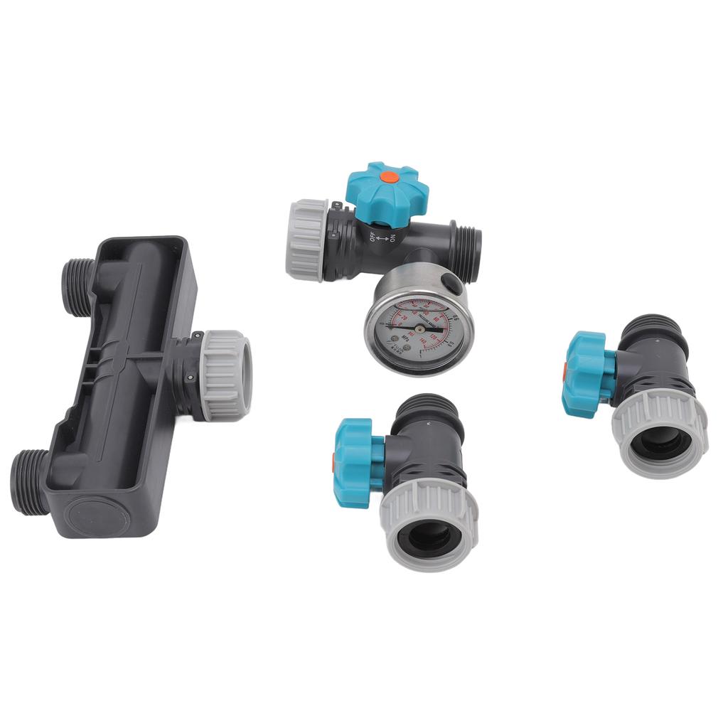 2-Wege Wasserdruckregler Wasserverteiler Bewässerungsventil für Garten Terrasse Bauernhof