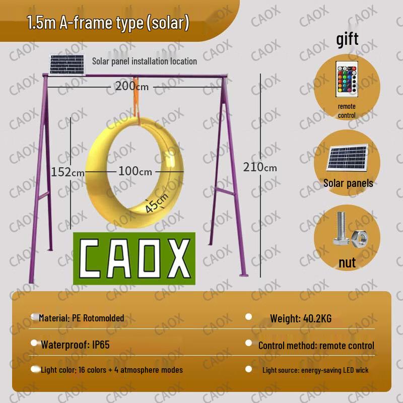 CAOX Luminous Outdoor Swing & Hanging Chair