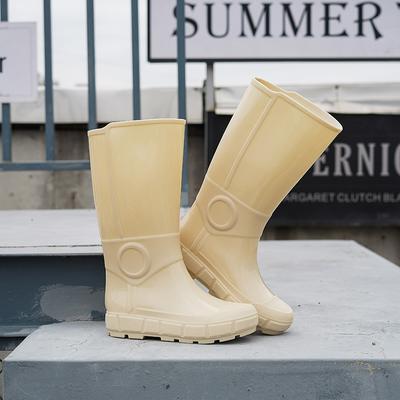 Elegant Touch Unisex-Stil Anti-Ermüdungs-Kunststoffaußensohle Regenstiefel Mode-Galoschen