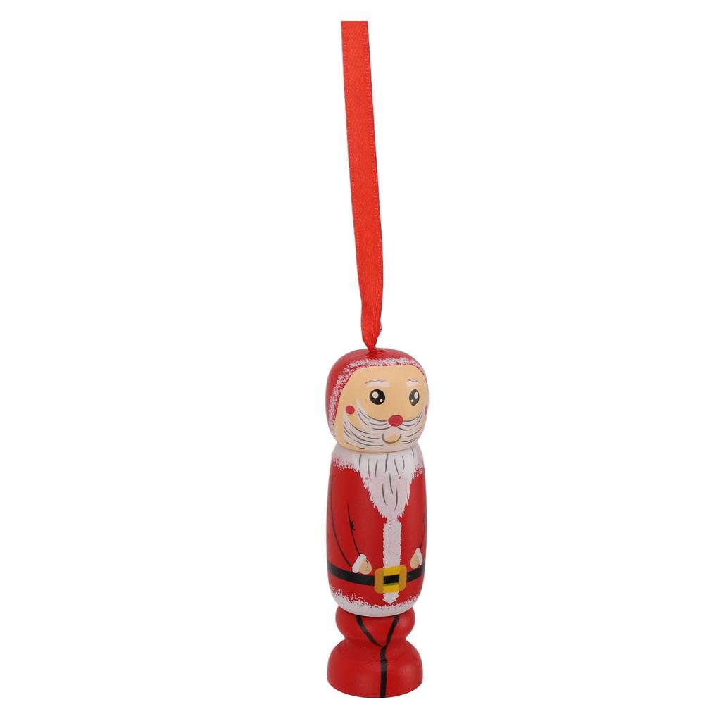 Father Christmas Ornament Funny Drawer Design Wooden Craft Christmas Tree Decoration for Bookshelf