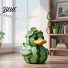 Speelse Bureaubladaccessoires Watermeloen & Drakenfruit Eend Beeldje Grappig Hars Beeld