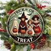 Vintage Halloween Metal Tin Sign Rustic Wall Art Retro Room Decor