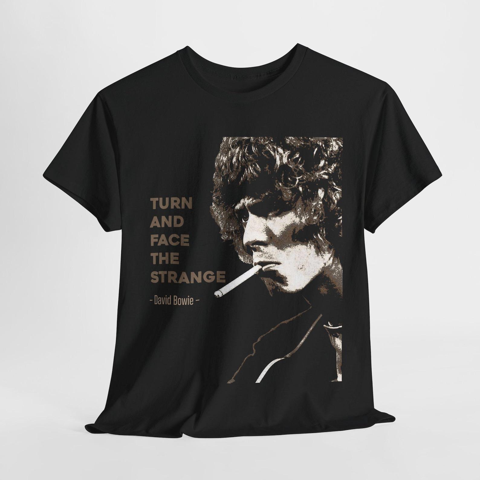 Vintage David Bowie Rock Tee: Unisex Heavy Cotton Retro Band Shirt L