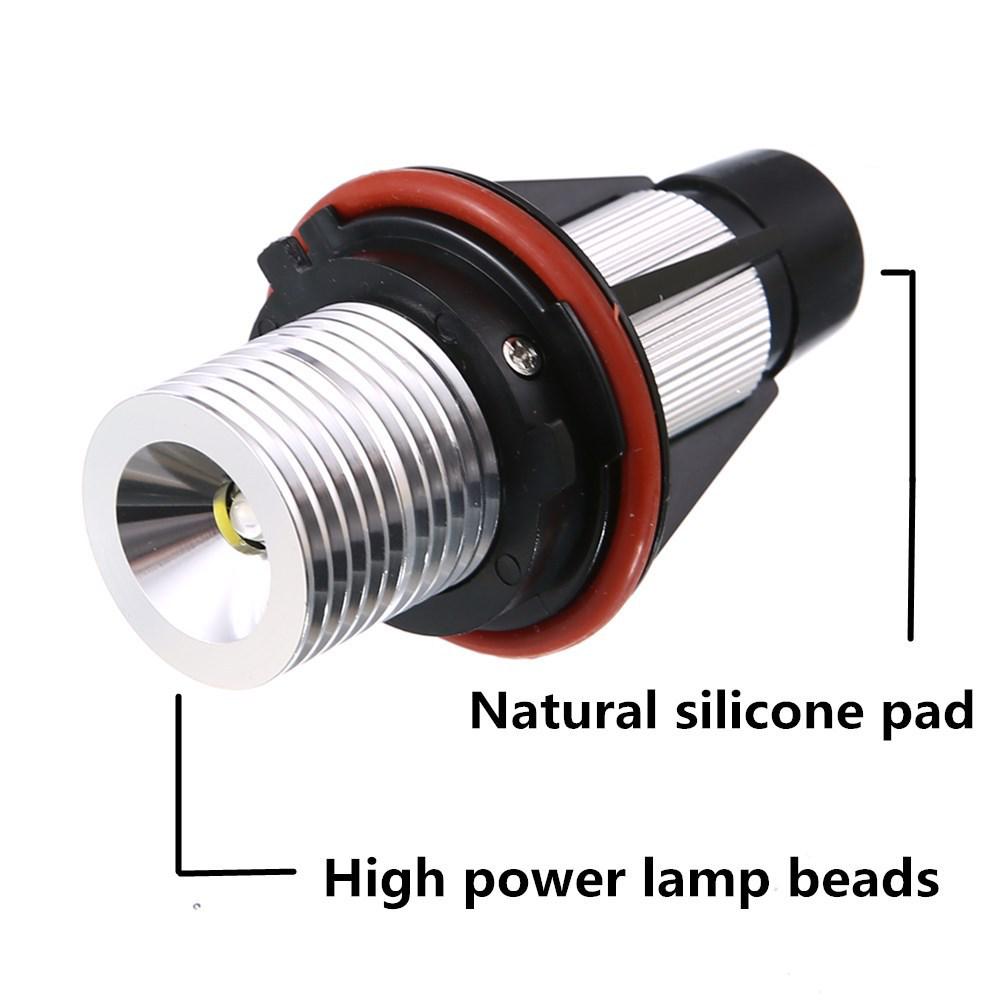 BMW Angel Eyes LED Fog Lights with Decoding for E39, E60, X5 - 5W Daytime Running Lights