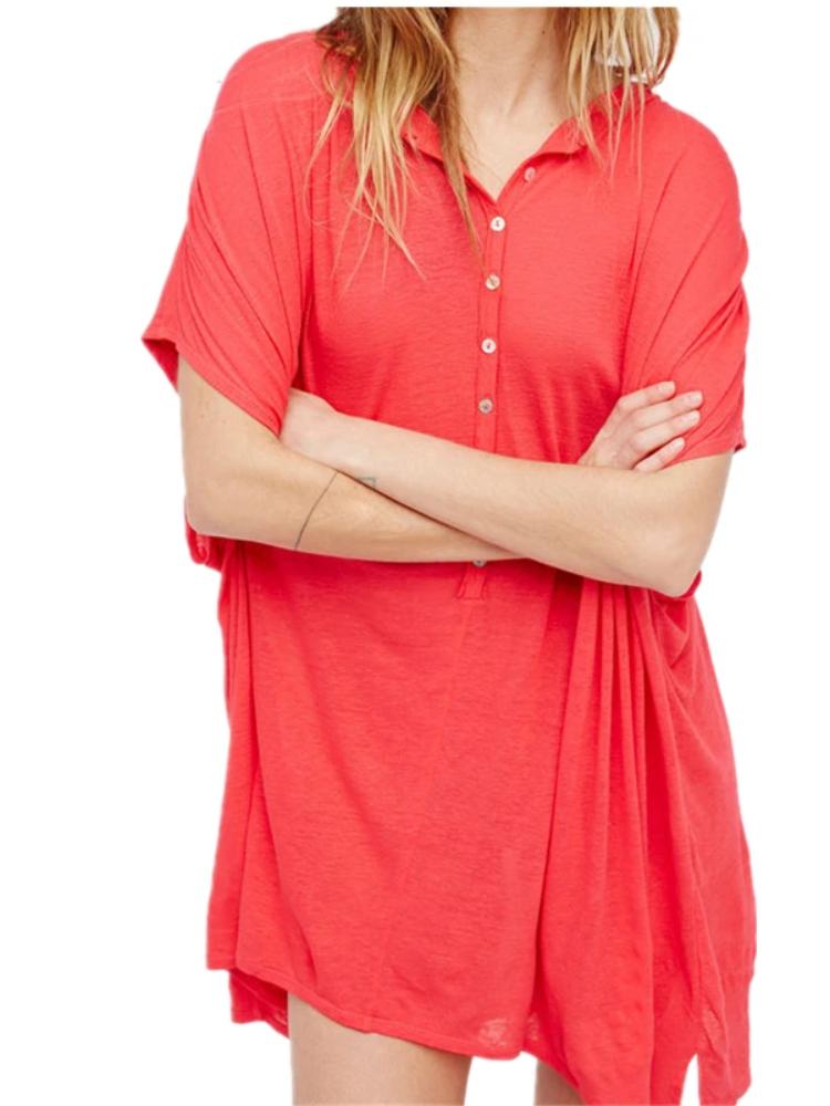 

EDOLYNSA Пляжная накидка из искусственного шелка, купальники, туники для пляжа, пляжная одежда для женщин, халат De Plage Saidade Praia, пляжные накидки Q249 One Size красный