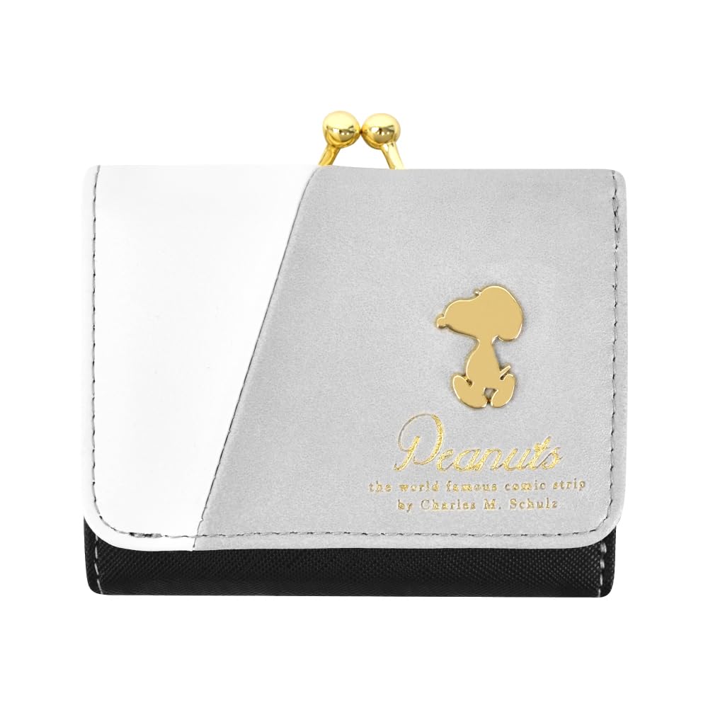 

Trifold Synthetic Leather Synthetic Coin Coin Cute 0369 [Snoopy] Wallet, Wallet, Wallet, Leather, Bicolor, Bill, Purse, Outside, Clasp, Card, Case,