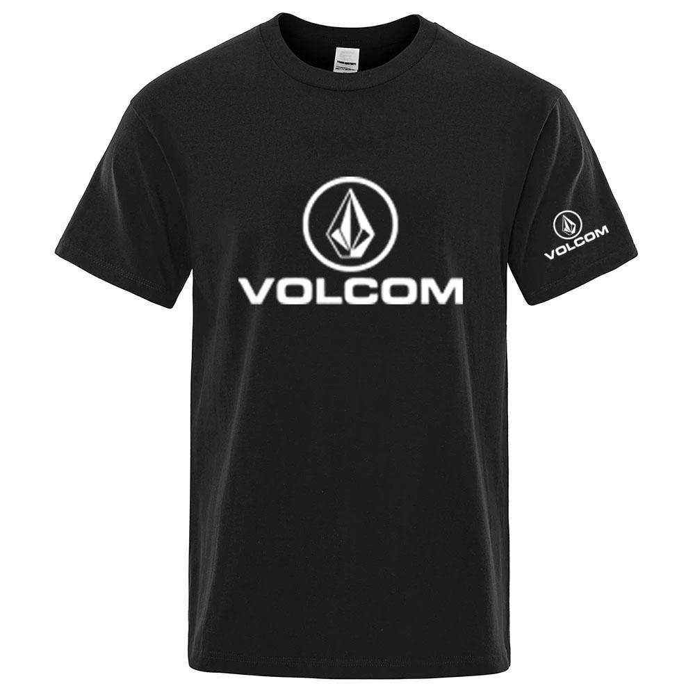Volcom 2025 New Unisexs Quick Dry Ordinary Designer Thin Short Sleeve Sport T Shirt Fitness Breathable Versatile Tops