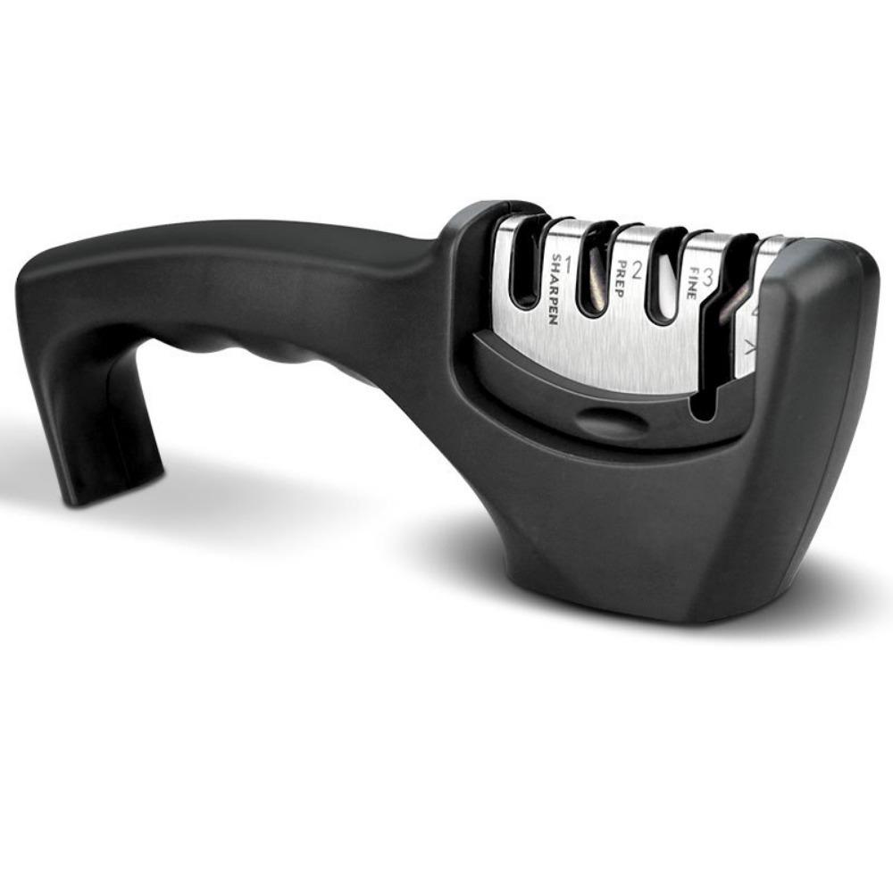 Knife Sharpener Professional 4 Stages Whetstone Kitchen Chef Knives Grinder Scissors Sharpening Stone Heavy Duty Diamond Blades