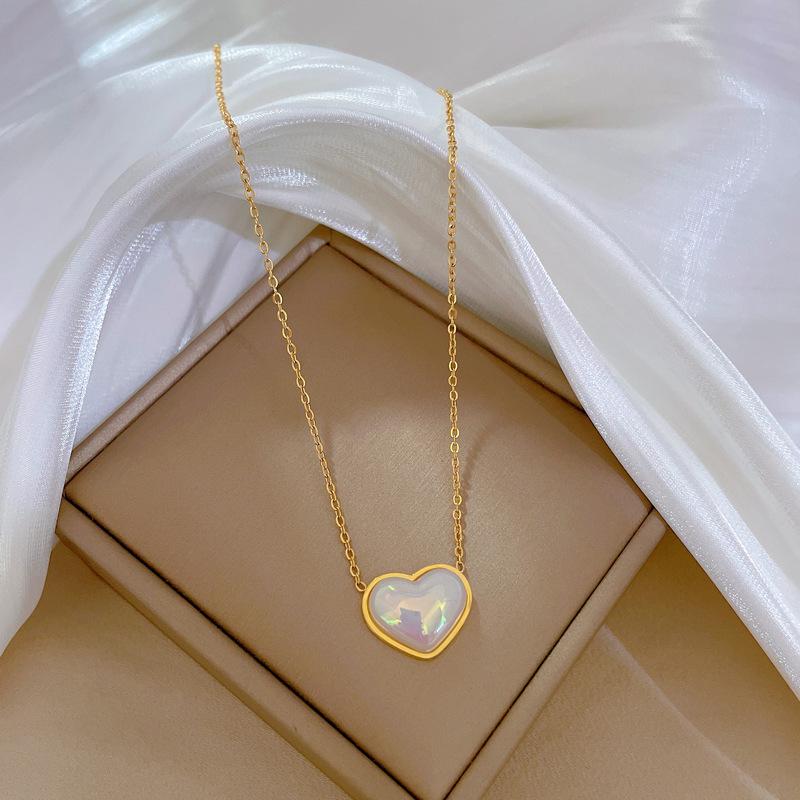 Real Gold Cold Necklace In The E-Commerce Good Goods Furnace, Women'S Collarbone Chain With Jewelry