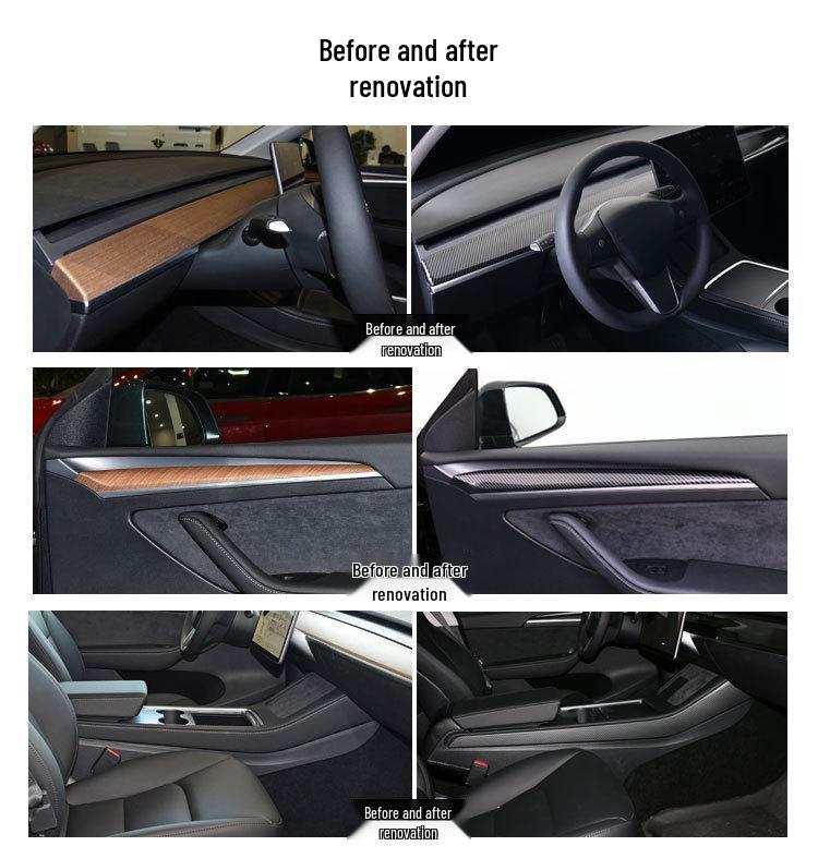 Tesla Model 3/Y Interior Door & Dashboard Stickers