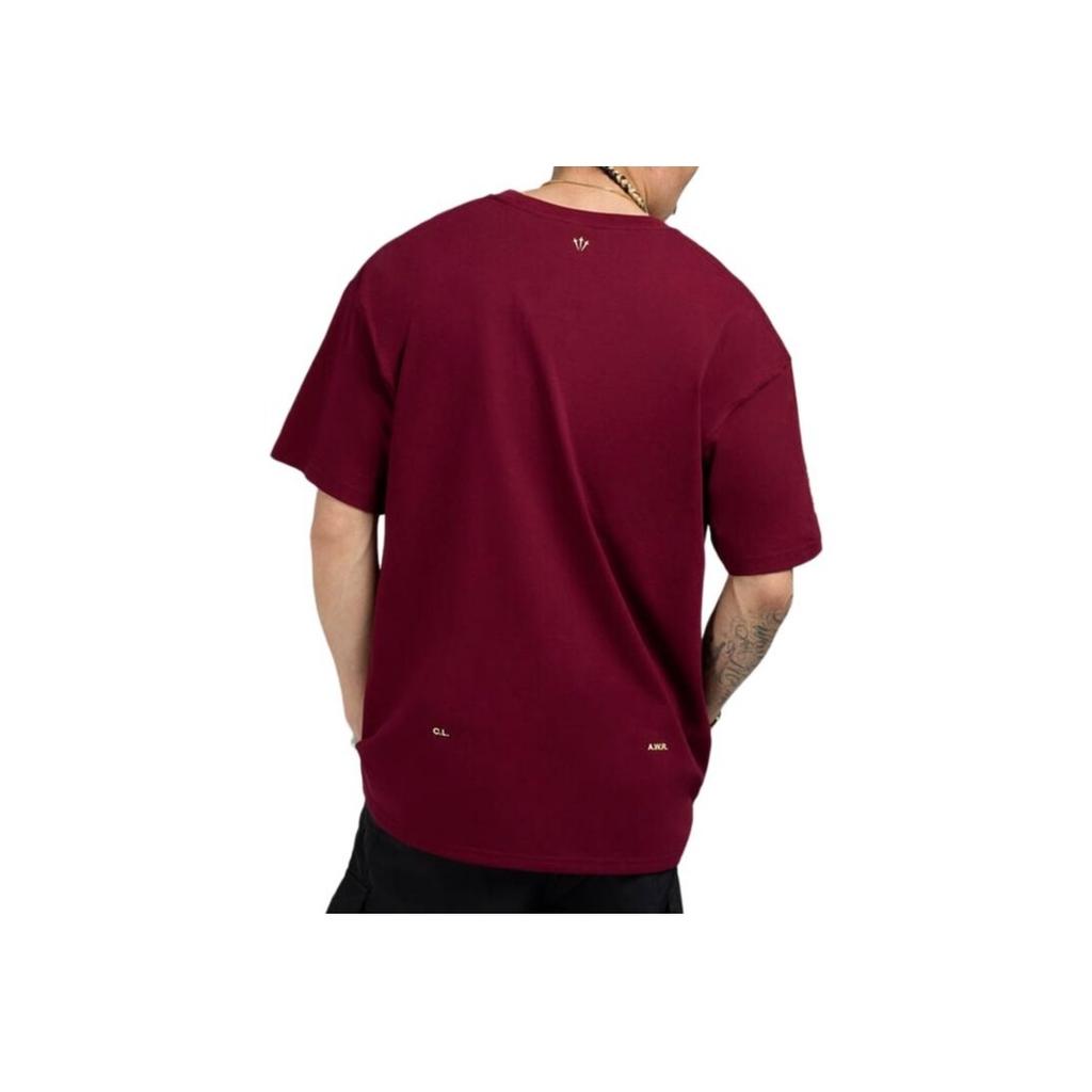 Nike X Nocta Collaboration SS25 Comfortable Loose Fit Crew Neck Short Sleeve T-Shirt Unisex Tops HM5774-638
