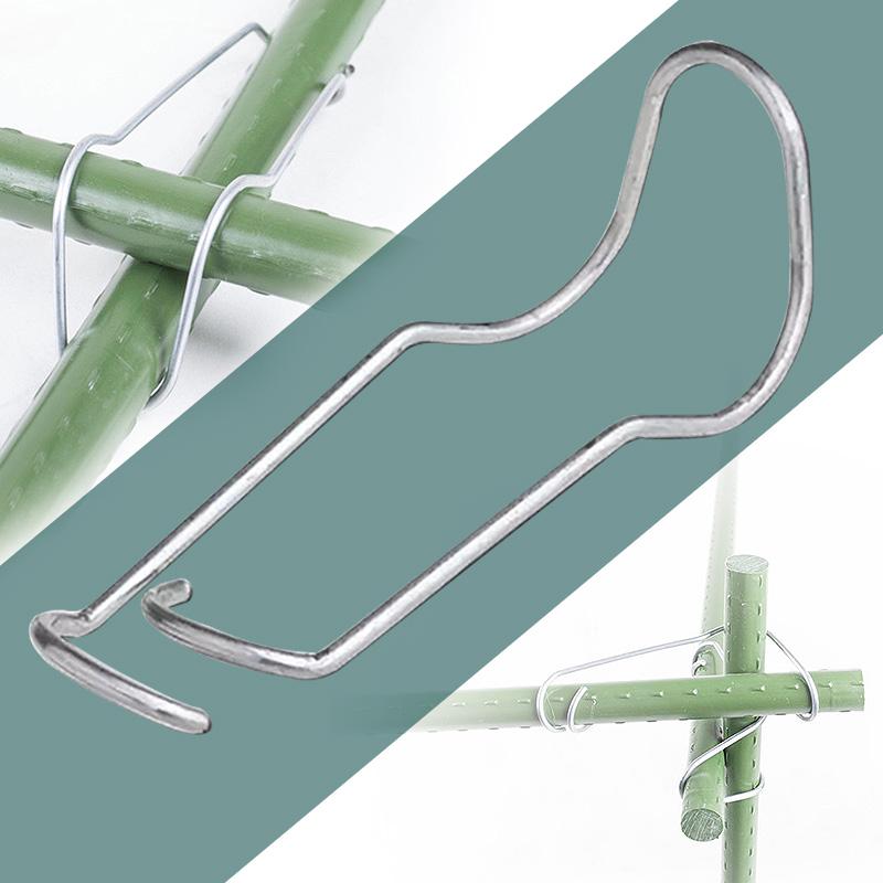 30 ks zahradní trubky, ocelová drátěná svorka pro 11/16/20mm trubkovou polici, rám, DIY konektor, skleníková pružinová drátěná svorka, upevňovací svorka