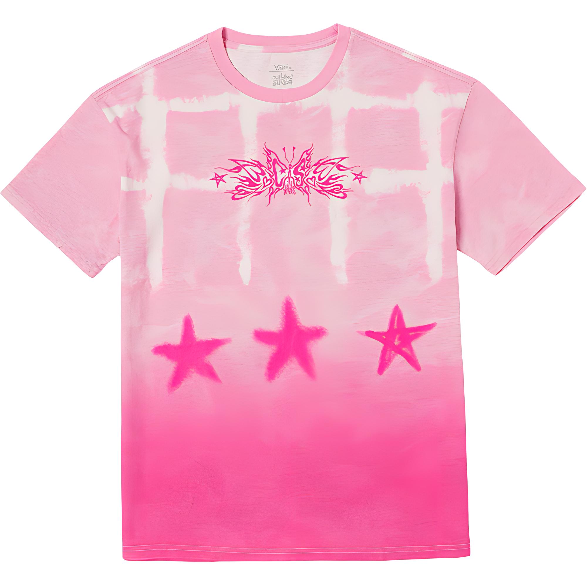 

Футболка Vans с геометрическим узором и градиентом, с круглым вырезом, женская, розовая VN00046V22W XL