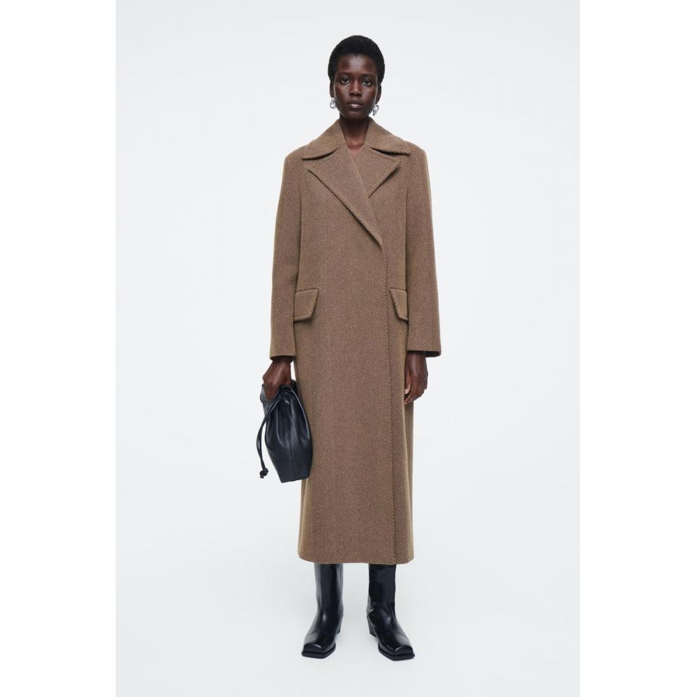 COS Japan Tailored Herringbone Wool Coat