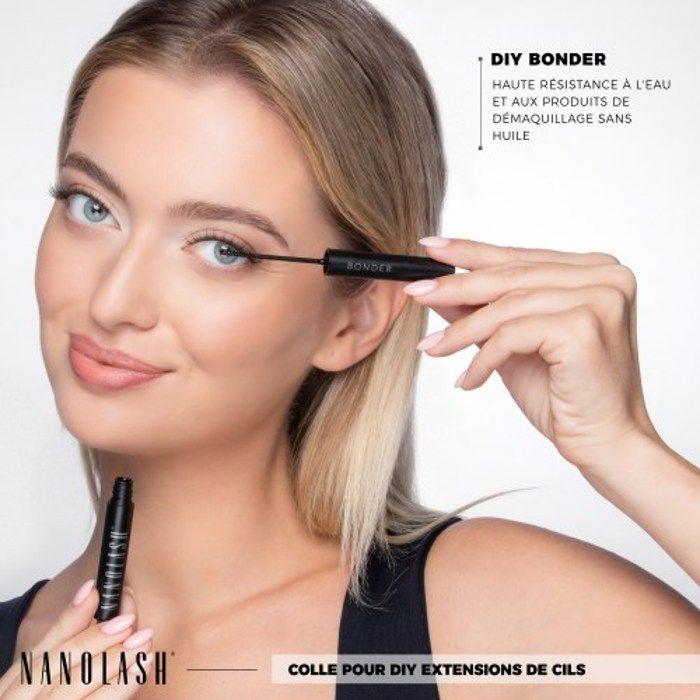 Bonder Pour Cils En Grappes - Nanolash - 5ml - Texture Épaisse - Fixation 5 Jours - Application Facile
