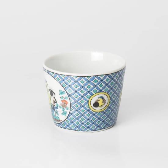 Kutani Ware Iwataya Shaun the Sheep Cup In the Ko-Kutani Style (SS-51)