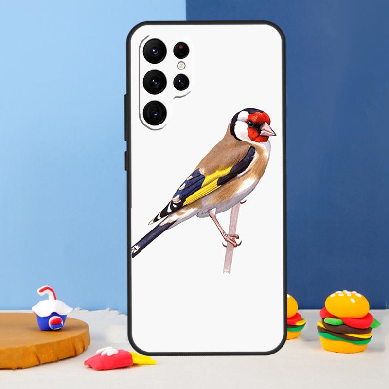 European Goldfinch Phone Case For Samsung Galaxy S24 Ultra S9 S10 S20 FE S22 S21 S23 Plus S25 Ultra Cover Coque