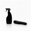 500ml 16oz HDPE Black Oval Fine Mist Spray Bottle Refillable Alcohol Disinfectant Sealed Plastic Spray Bottle with Sprayer