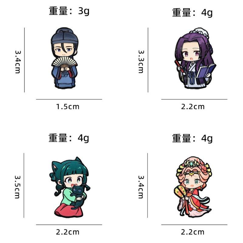 HOT New Drug House Girls' Twittering Cartoon Brooch Cat Cat Ren's Anime Animation Peripheral Badges Clothing Bag Decoration Gift
