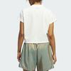Adidas Select Cutoff Short Sleeve T-shirt With Logo Women Tops White IJ5235