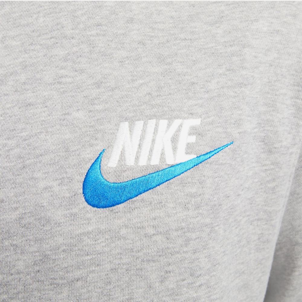 grey nike jumper blue tick